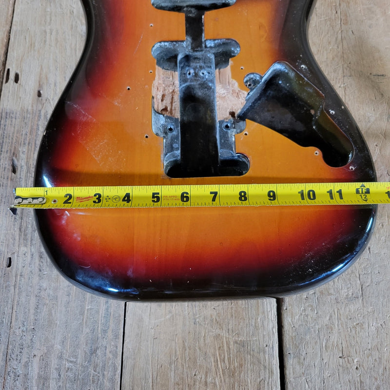 Fender Stratocaster Body Project "Dan Smith" era 2 knob style Routed Sunburst 1984 - Mahar's Vintage Guitars