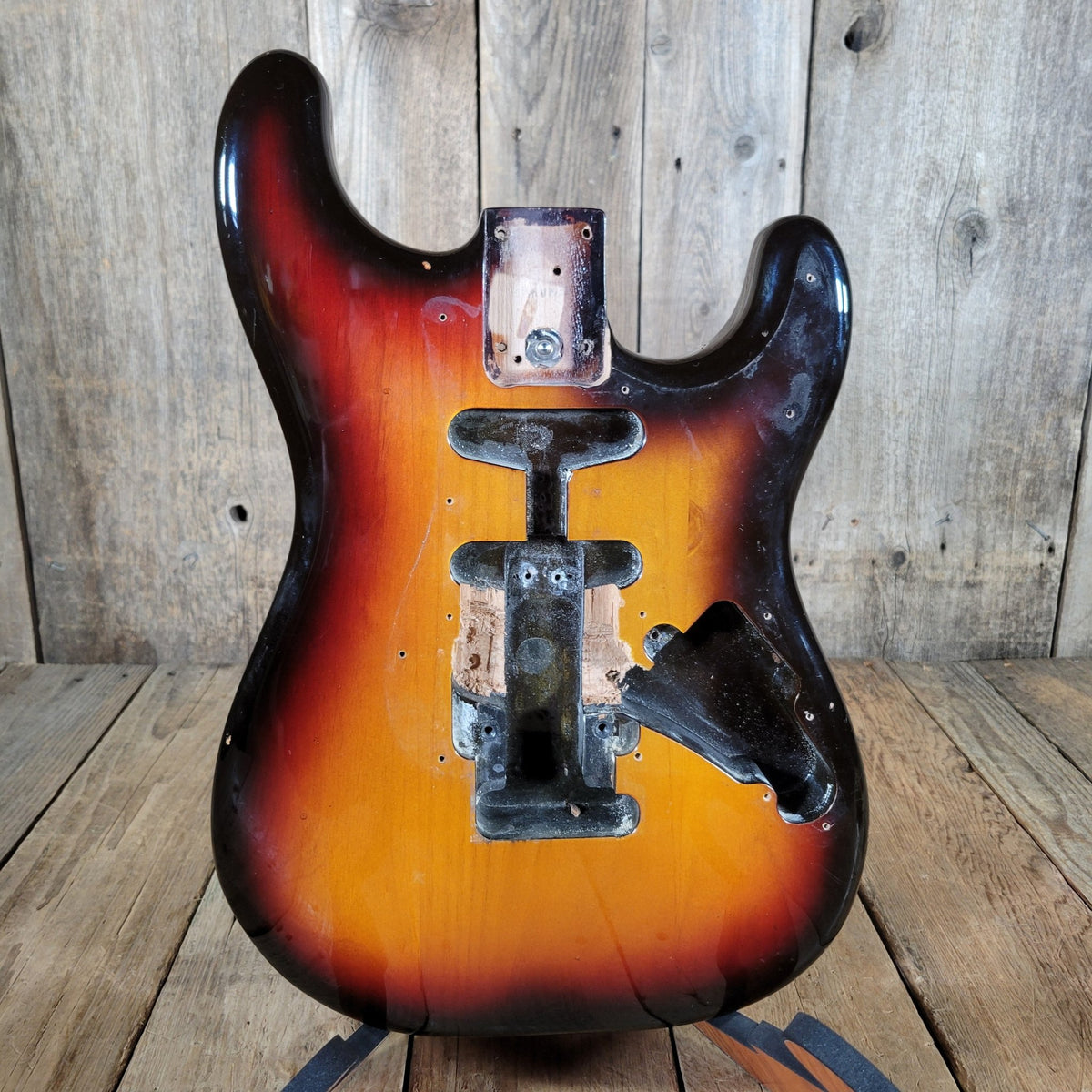 Fender Stratocaster Body Project "Dan Smith" era 2 knob style Routed Sunburst 1984 - Mahar's Vintage Guitars