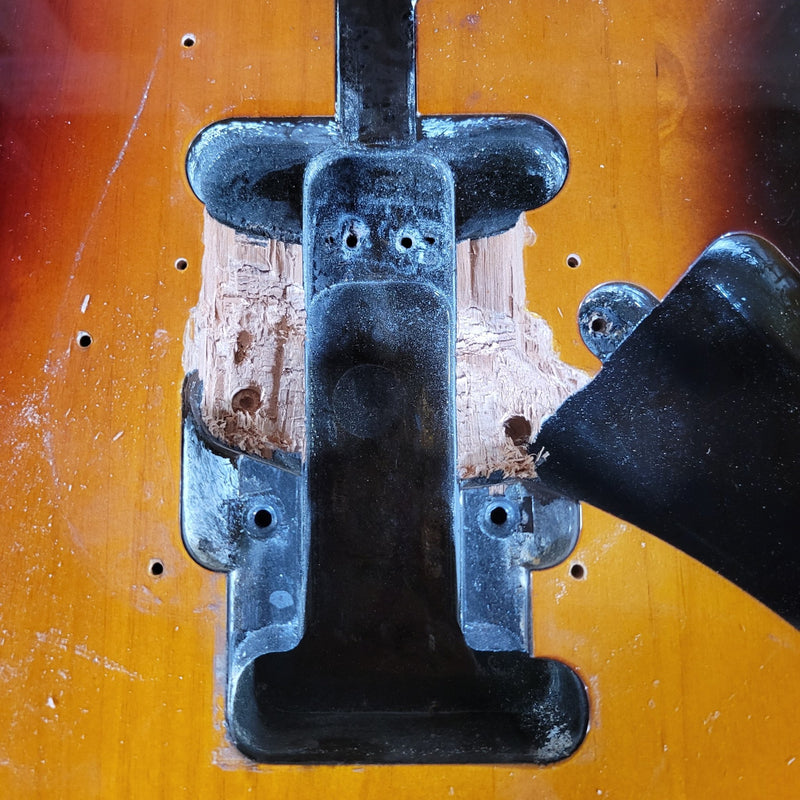 Fender Stratocaster Body Project "Dan Smith" era 2 knob style Routed Sunburst 1984 - Mahar's Vintage Guitars