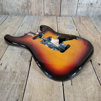 Fender Stratocaster Body Project "Dan Smith" era 2 knob style Routed Sunburst 1984 - Mahar's Vintage Guitars