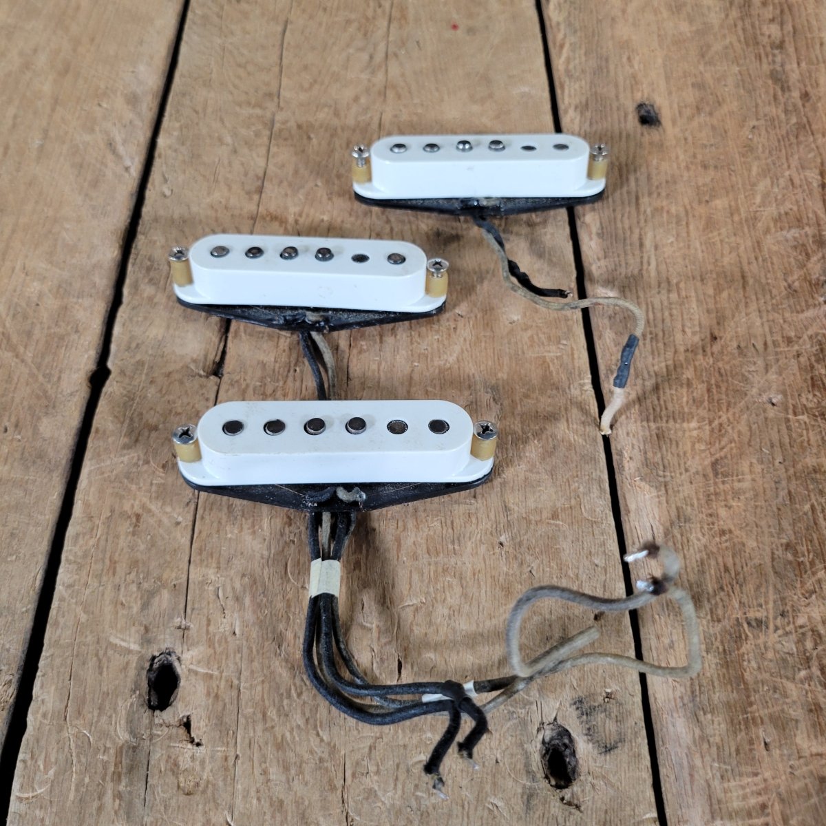 Fender Stratocaster Pickups 1963 Black Bottom – Vintage Pre - CBS Single Coils 1956 - 1963 - Mahar's Vintage Guitars