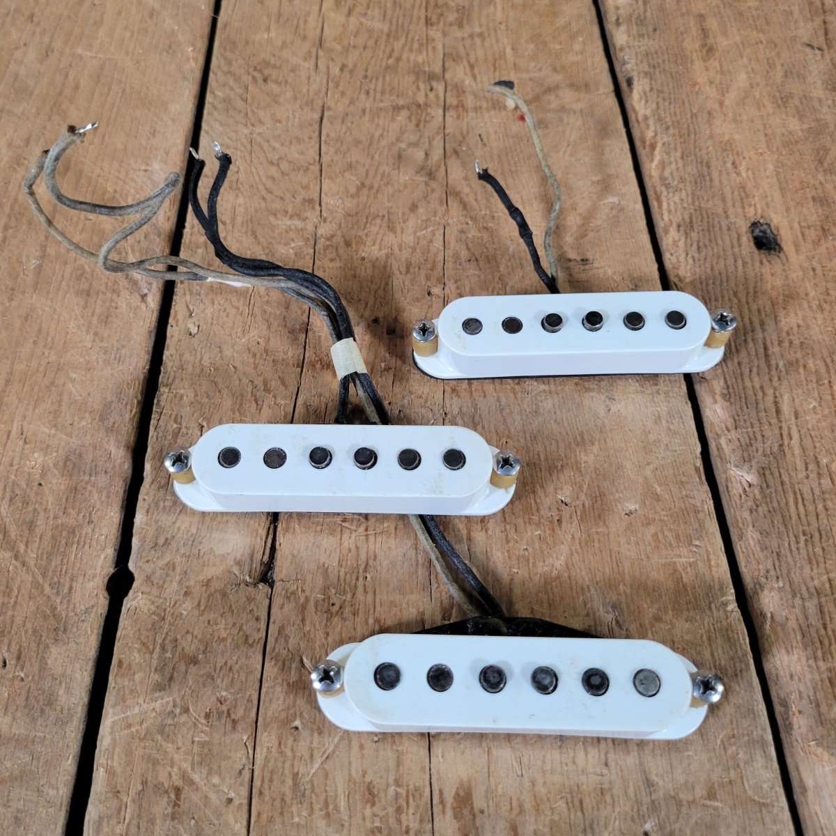 Fender Stratocaster Pickups 1963 Black Bottom – Vintage Pre - CBS Single Coils 1956 - 1963 - Mahar's Vintage Guitars