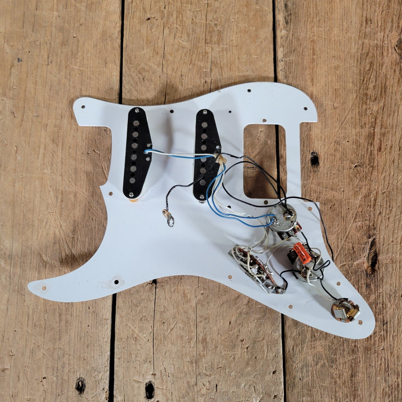 Fender Stratocaster Pickups, Pots, Switch, Pickguard Dan Smith 1984 - Mahar's Vintage Guitars
