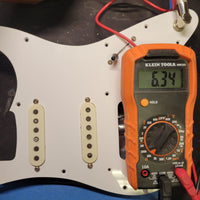 Fender Stratocaster Pickups, Pots, Switch, Pickguard Dan Smith 1984 - Mahar's Vintage Guitars