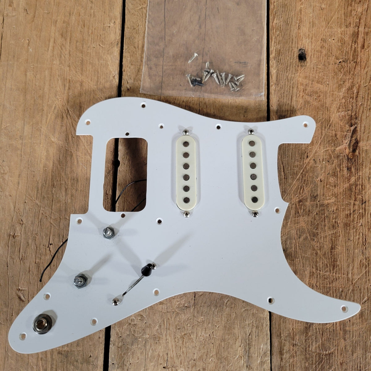 Fender Stratocaster Pickups, Pots, Switch, Pickguard Dan Smith 1984 - Mahar's Vintage Guitars