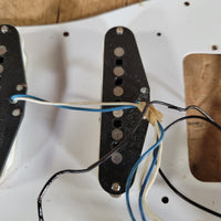 Fender Stratocaster Pickups, Pots, Switch, Pickguard Dan Smith 1984 - Mahar's Vintage Guitars