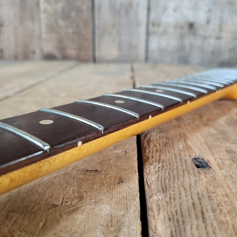 Fender Stratocaster Slab Board Neck 1959 Profile Brazilian board .81" depth at 1st fret - Mahar's Vintage Guitars