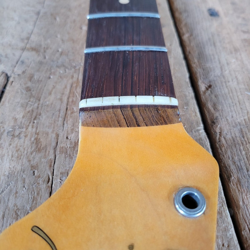 Fender Stratocaster Slab Board Neck 1959 Profile Brazilian board .81" depth at 1st fret - Mahar's Vintage Guitars