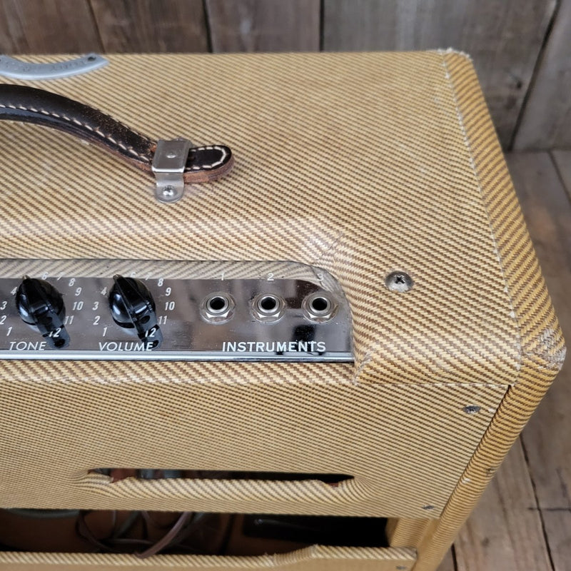 Fender Stratocaster Sunburst and Tweed Vibrolux 5F11 Amplifier 1957 One Owner Vintage - Mahar's Vintage Guitars
