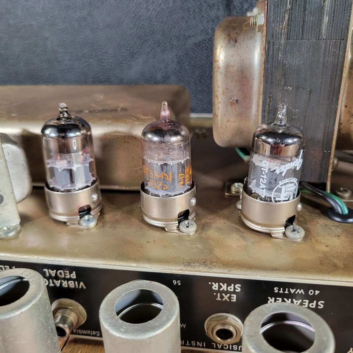 Fender Super Reverb 1965 Blackpanel 4x10 Combo - Mahar's Vintage Guitars