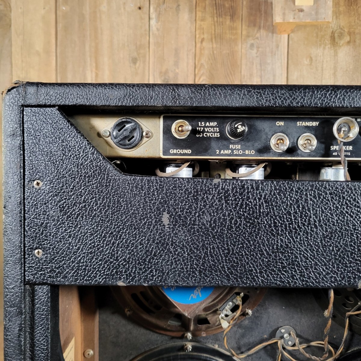 Fender Super Reverb 1965 Blackpanel 4x10 Combo - Mahar's Vintage Guitars