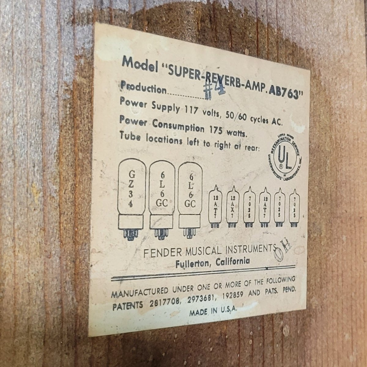 Fender Super Reverb 1965 Blackpanel 4x10 Combo - Mahar's Vintage Guitars