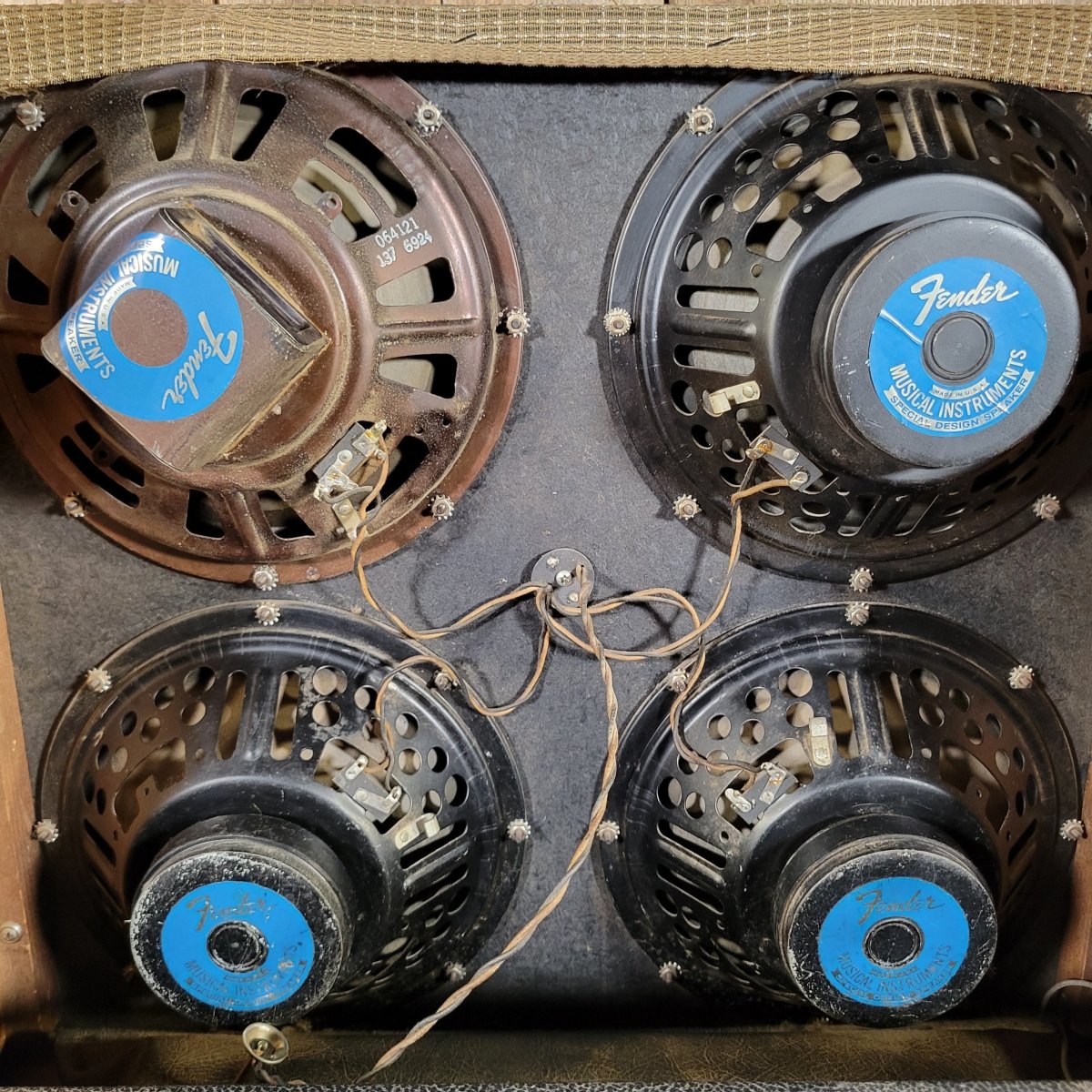 Fender Super Reverb 1965 Blackpanel 4x10 Combo - Mahar's Vintage Guitars