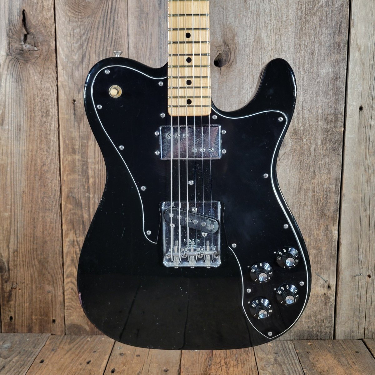 Fender Telecaster Custom Black 1974 with Original Case - Mahar's Vintage Guitars