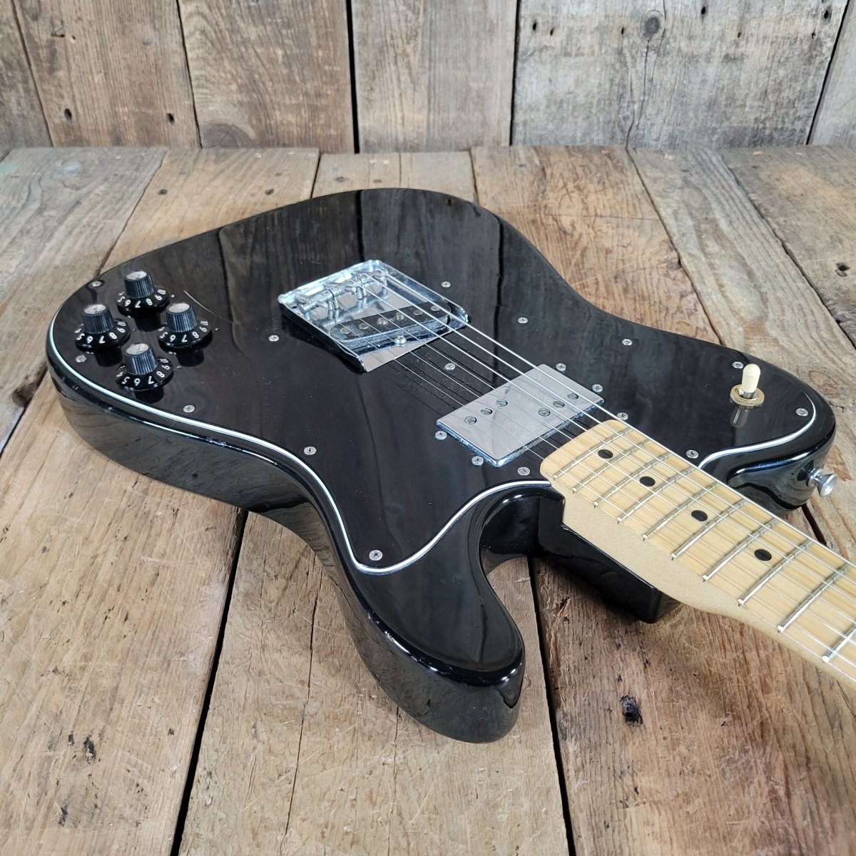 Fender Telecaster Custom Black 1974 with Original Case - Mahar's Vintage Guitars