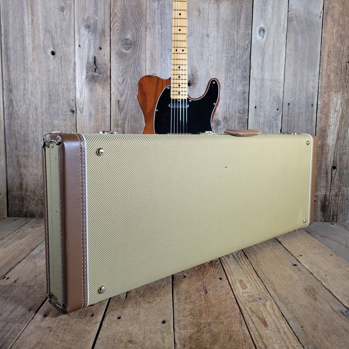 Fender Telecaster Mocha Brown 1976 w/ Repro Tweed Case - Mahar's Vintage Guitars