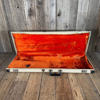 Fender Telecaster Stratocaster case white tolex 1963 1964 - Mahar's Vintage Guitars