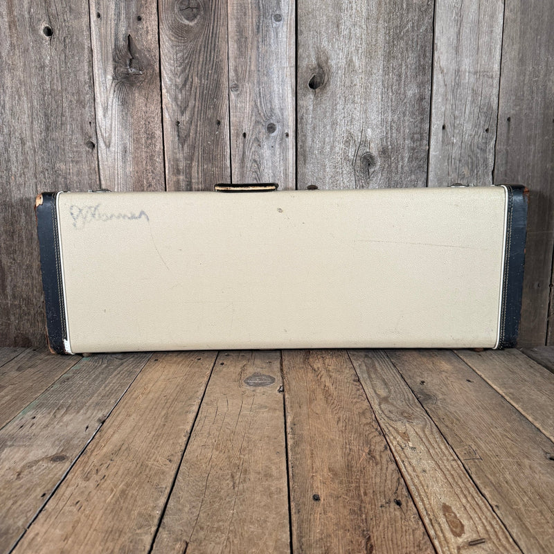 Fender Telecaster Stratocaster case white tolex 1963 1964 - Mahar's Vintage Guitars