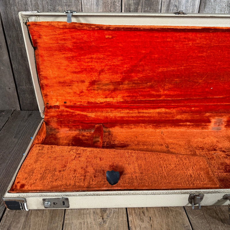 Fender Telecaster Stratocaster case white tolex 1963 1964 - Mahar's Vintage Guitars
