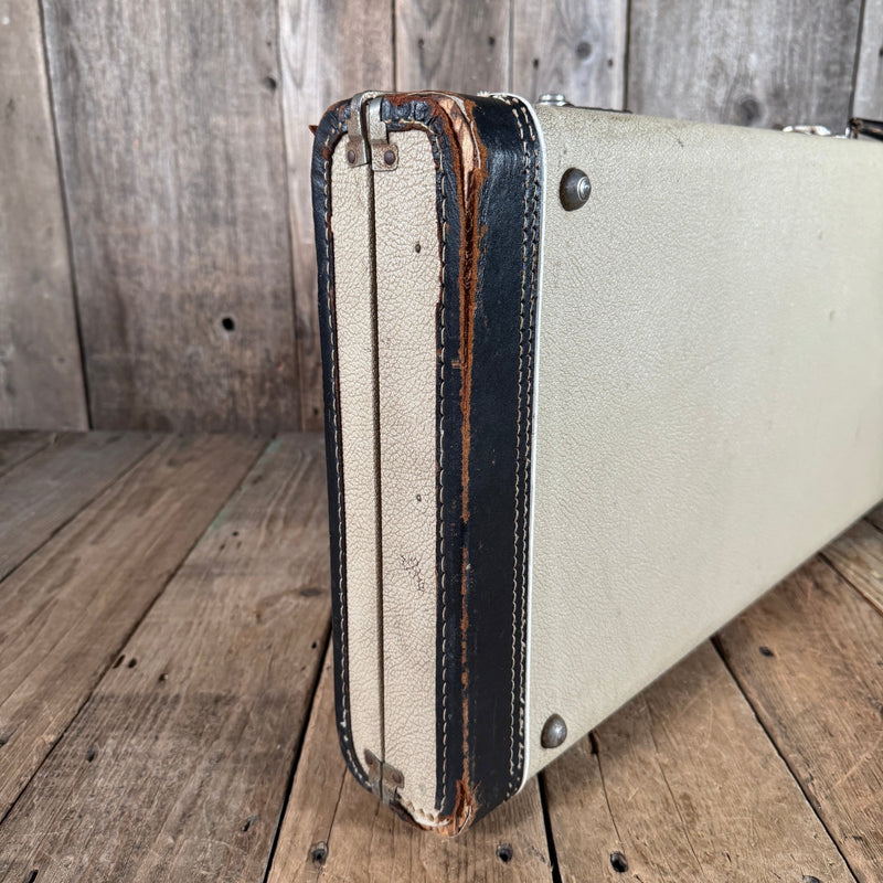 Fender Telecaster Stratocaster case white tolex 1963 1964 - Mahar's Vintage Guitars