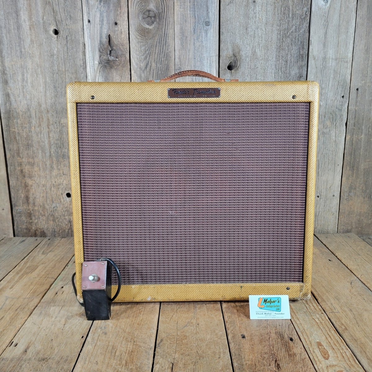 Fender Tremolux 5E9 1959 - Changed Output Transformer and 1955 Speaker - Mahar's Vintage Guitars