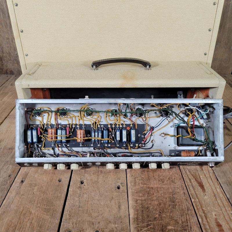 Fender Tremolux 6G9 - A Head & Tone Ring Cab Blonde 1961 - Mahar's Vintage Guitars