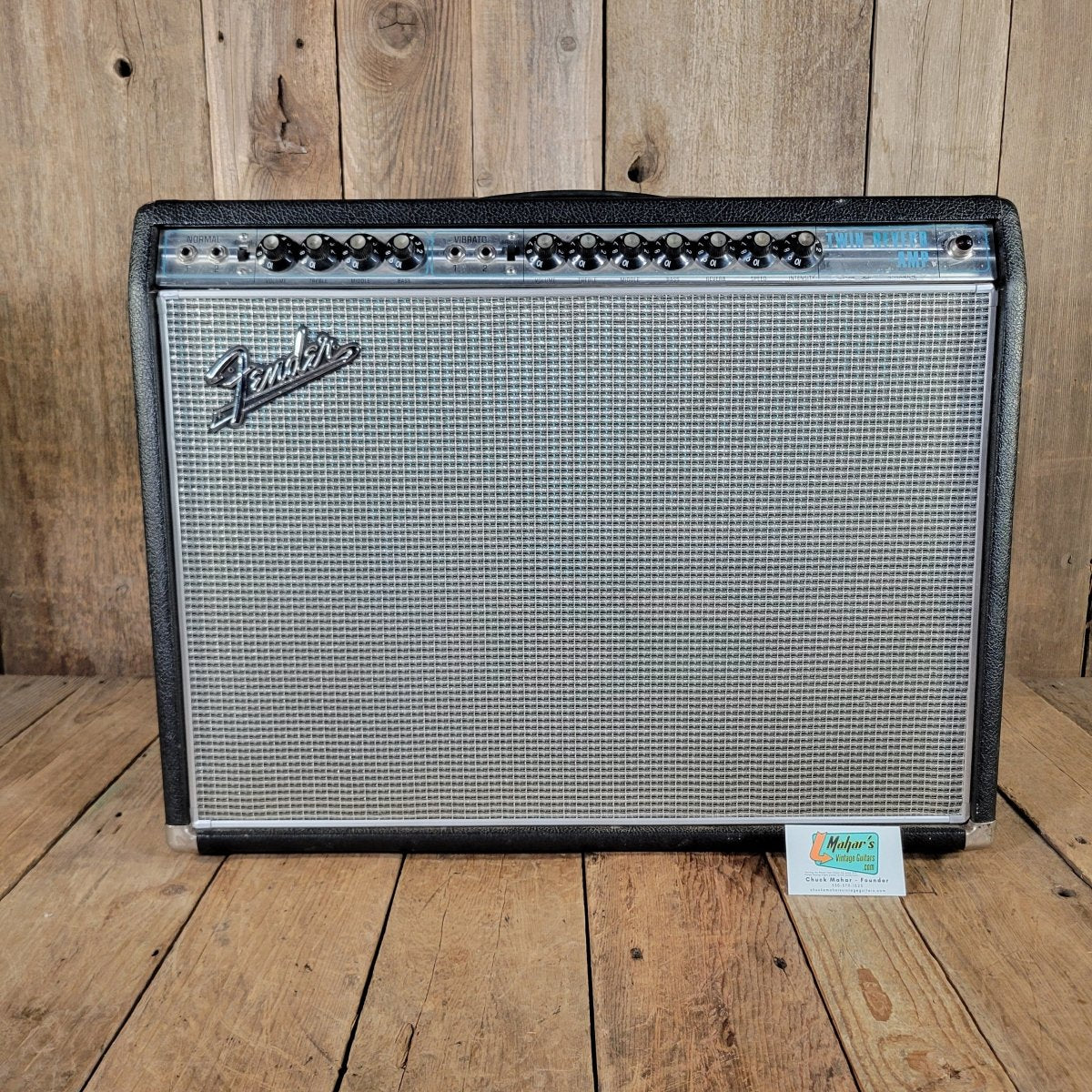 Fender Twin Reverb 1968 Drip Edge — Blackfaced - Mahar's Vintage Guitars