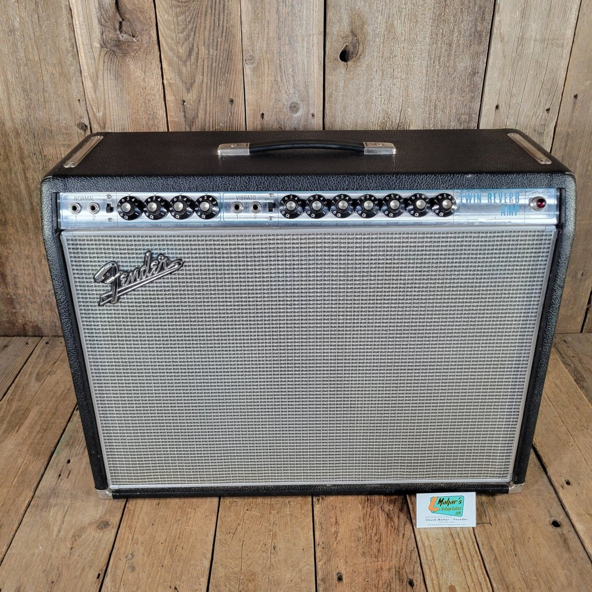 Fender Twin Reverb 1968 Drip Edge — Blackfaced - Mahar's Vintage Guitars