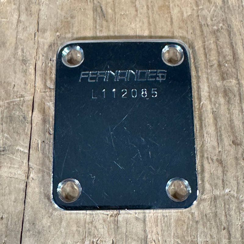 Fernandes Revival Telecaster Stratocaster L series neck plate 1980s - Mahar's Vintage Guitars