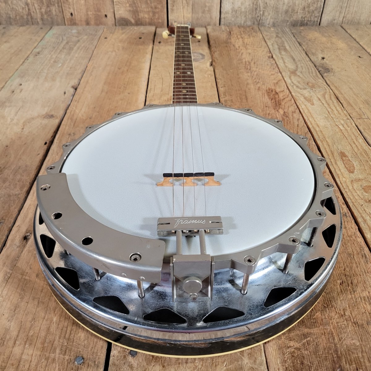 Framus Tenor 4 String Banjo w/ Chipboard Case - Mahar's Vintage Guitars