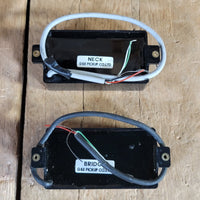 G&B ESP EMG-Style Active Humbucker Pickup Pair Black NOS - Mahar's Vintage Guitars