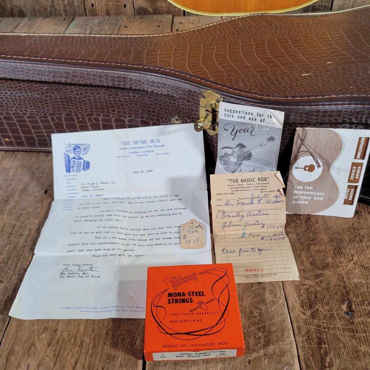 Gibson 1960 Country Western Natural Slope Shoulder w/ Provenance Excellent - Mahar's Vintage Guitars