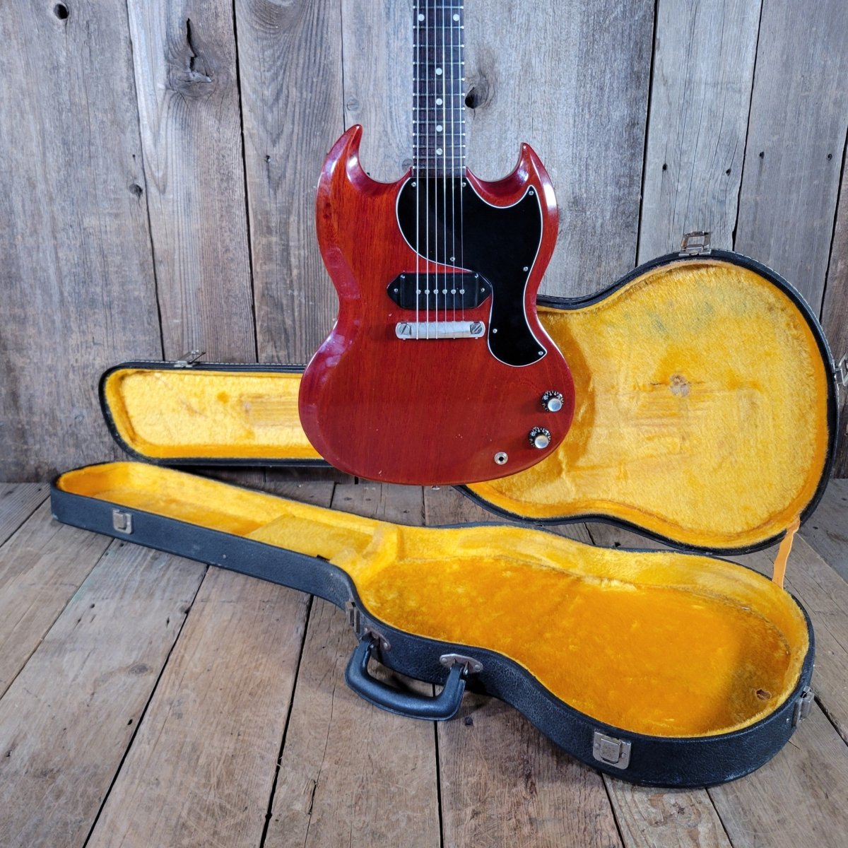 Gibson 1962 SG Les Paul Junior Cherry P - 90 Excellent - Mahar's Vintage Guitars