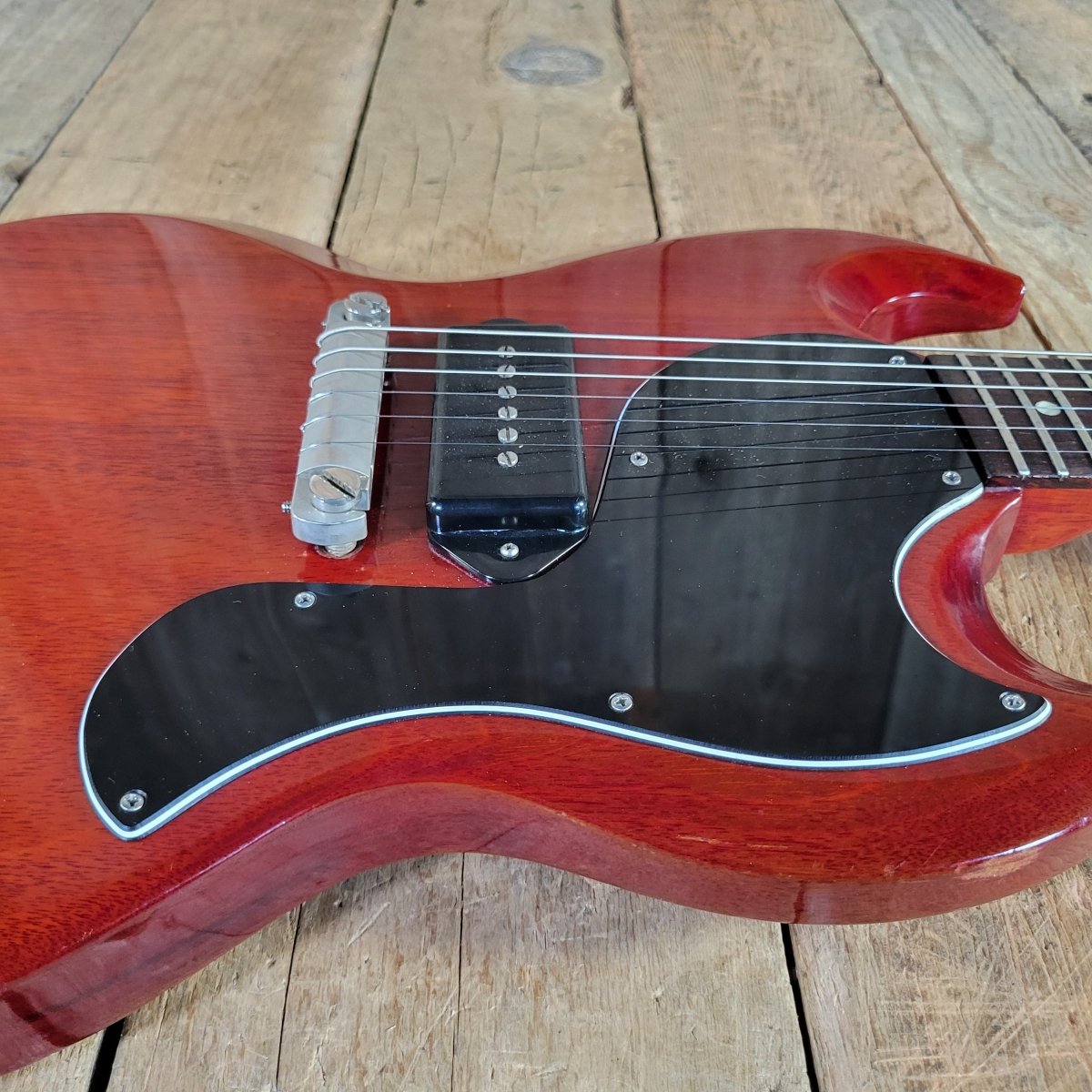 Gibson 1962 SG Les Paul Junior Cherry P - 90 Excellent - Mahar's Vintage Guitars