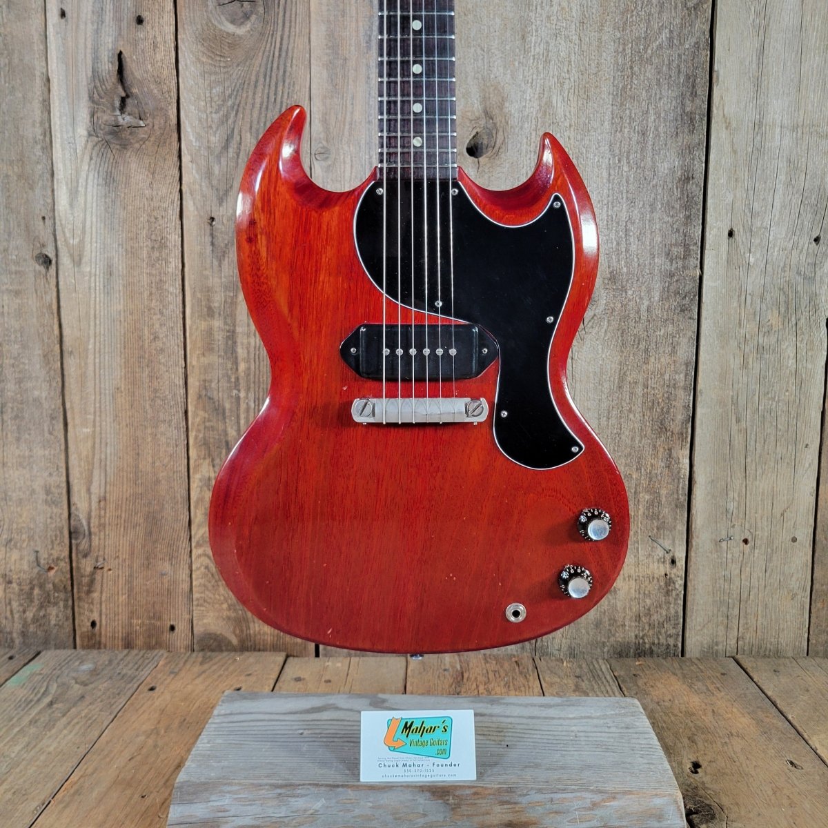 1962 Gibson ギブソン Les Paul Junior SG Gibson 1962 SG Les Paul Junior Cherry P-90 | Mahar's – Mahar's