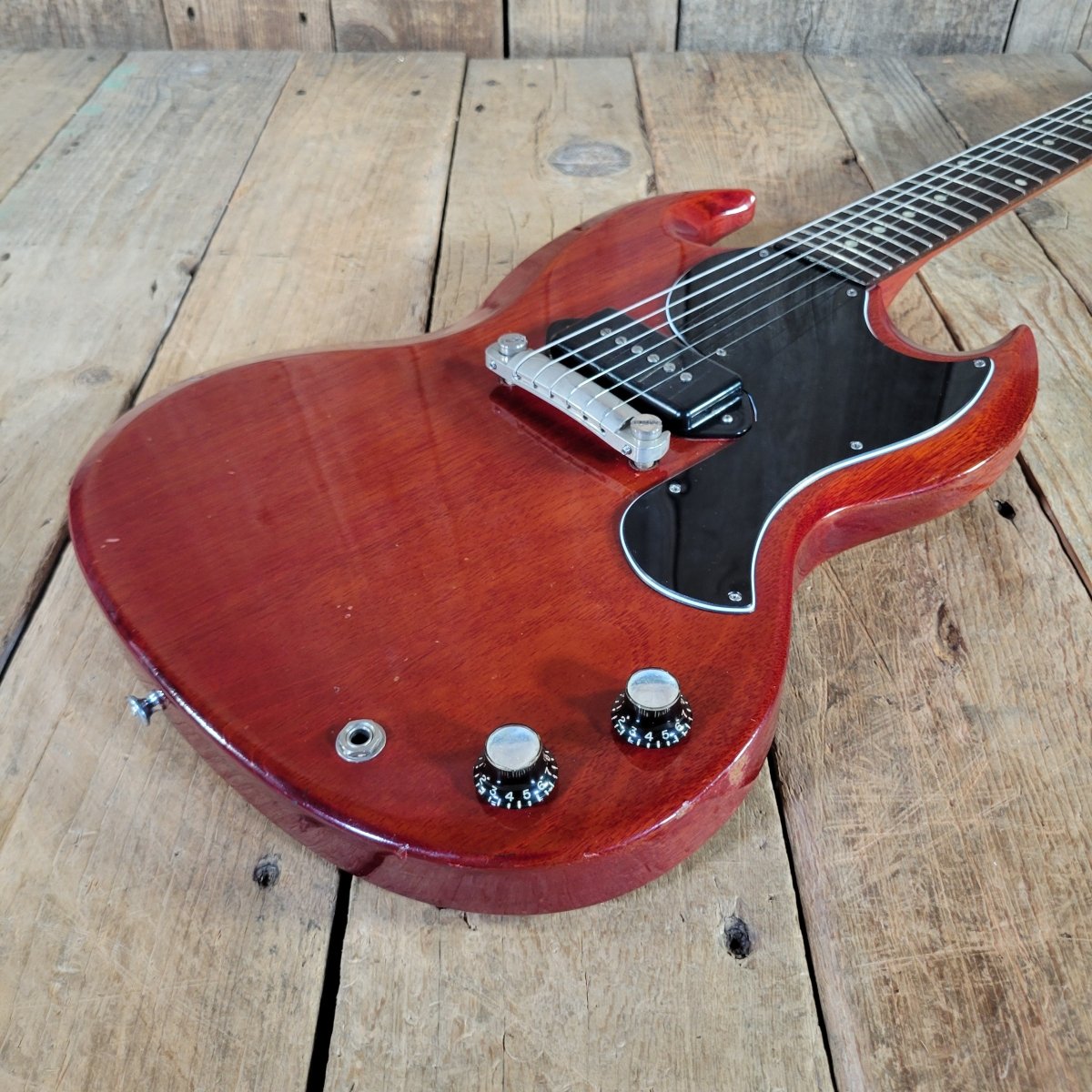 Gibson 1962 SG Les Paul Junior Cherry P - 90 Excellent - Mahar's Vintage Guitars