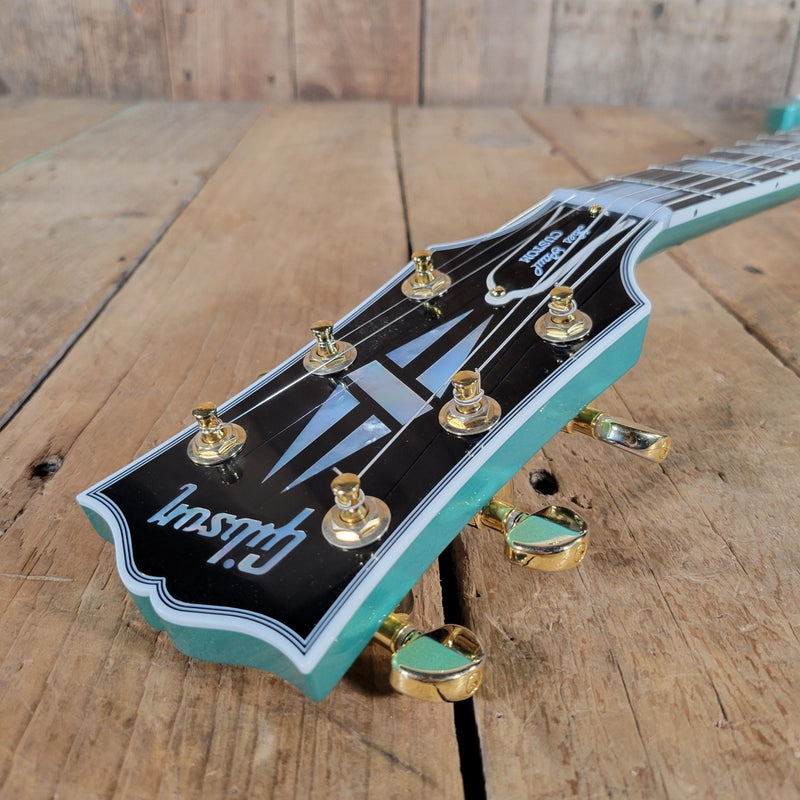 Gibson 1963 SG Custom Inverness Green 2023 – Wilcutt Exclusive Reissue with Maestro Vibrola - Mahar's Vintage Guitars