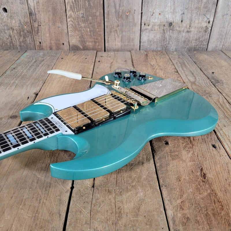 Gibson 1963 SG Custom Inverness Green 2023 – Wilcutt Exclusive Reissue with Maestro Vibrola - Mahar's Vintage Guitars