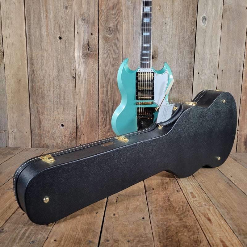 Gibson 1963 SG Custom Inverness Green 2023 – Wilcutt Exclusive Reissue with Maestro Vibrola - Mahar's Vintage Guitars