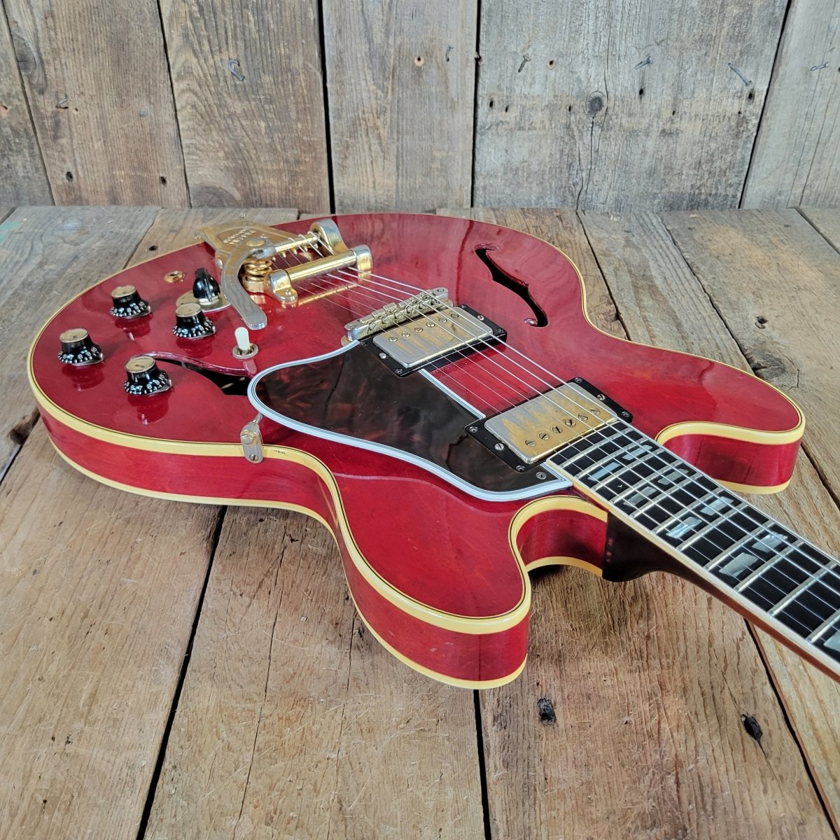 Gibson 1964 ES - 345 TDC Cherry Custom Ebony Board PAF Bigsby - Mahar's Vintage Guitars