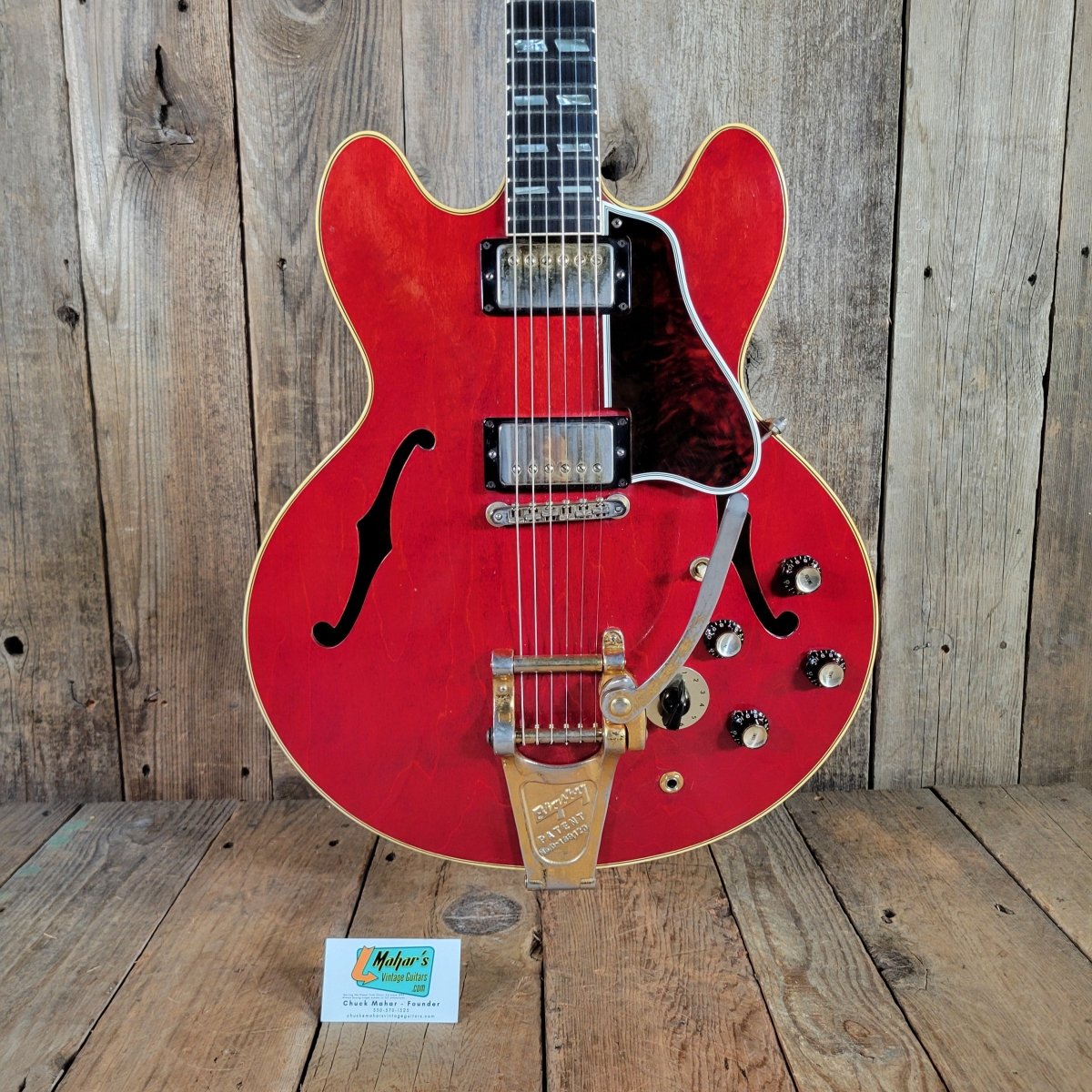 Gibson 1964 ES - 345 TDC Cherry Custom Ebony Board PAF Bigsby - Mahar's Vintage Guitars