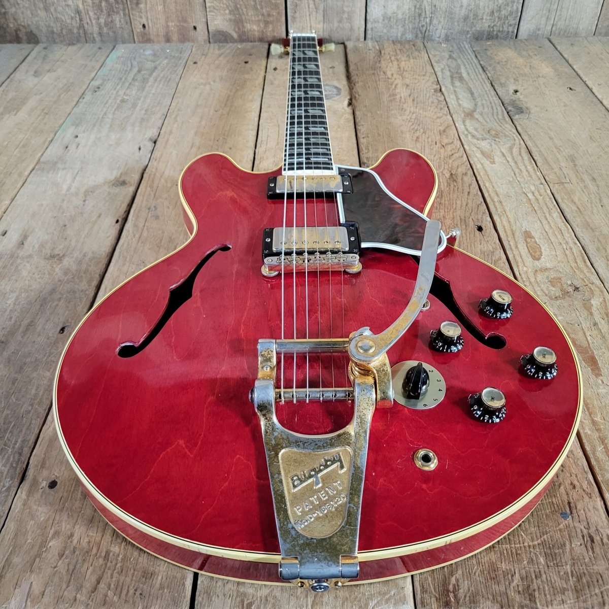 Gibson 1964 ES - 345 TDC Cherry Custom Ebony Board PAF Bigsby - Mahar's Vintage Guitars