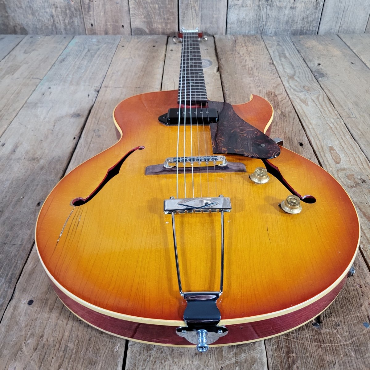 Gibson 1965 ES-125TC Cherry Sunburst P-90 Good - Mahar's Vintage Guitars