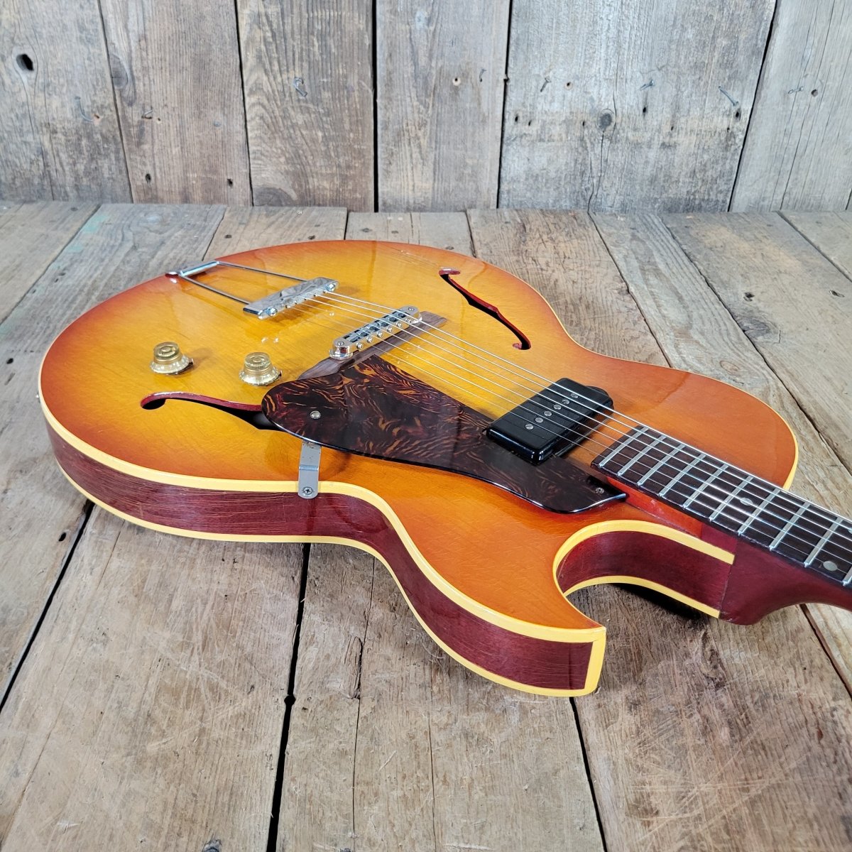 Gibson 1965 ES-125TC Cherry Sunburst P-90 Good - Mahar's Vintage Guitars