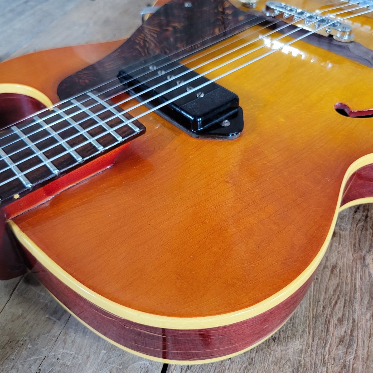 Gibson 1965 ES-125TC Cherry Sunburst P-90 Good - Mahar's Vintage Guitars