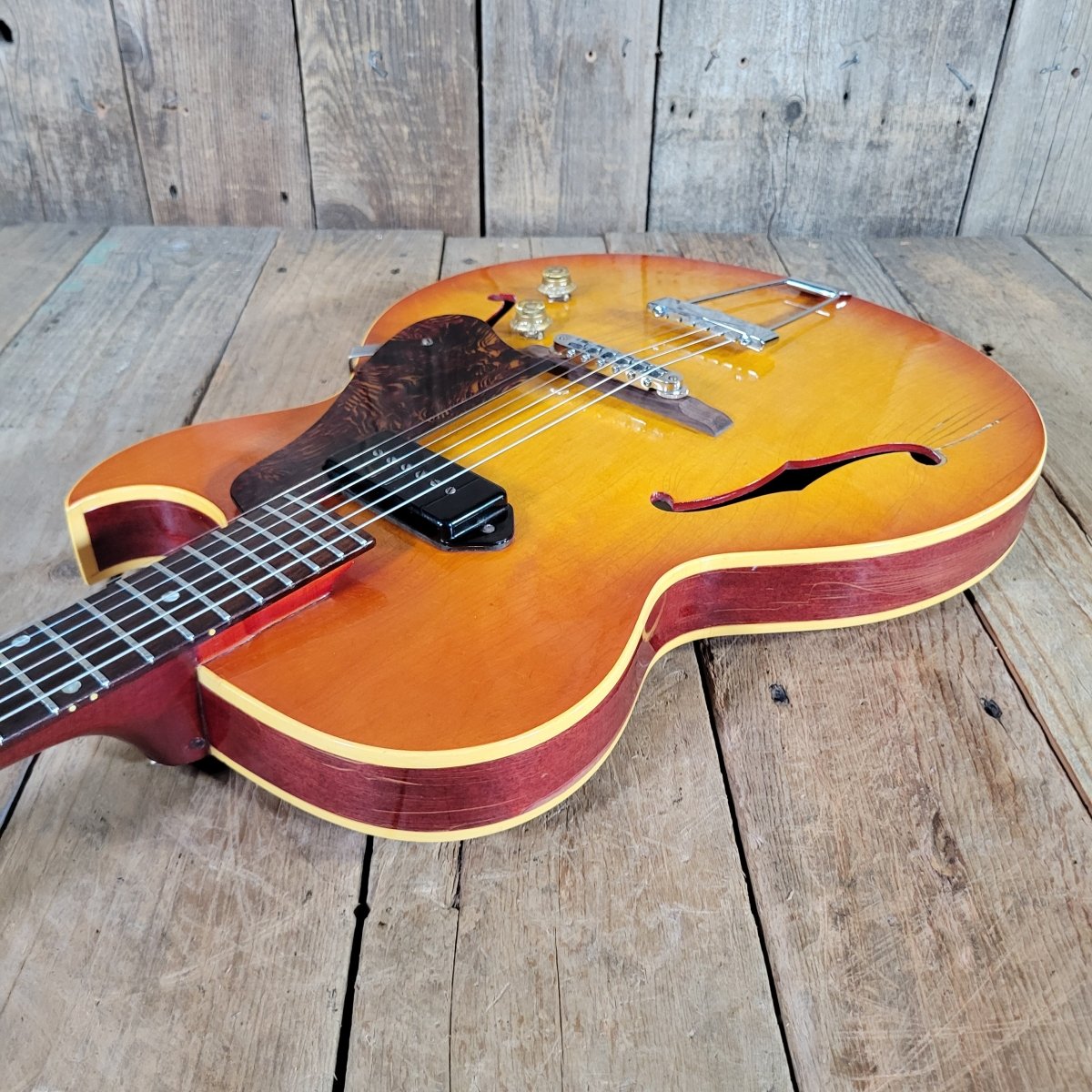 Gibson 1965 ES-125TC Cherry Sunburst P-90 Good - Mahar's Vintage Guitars