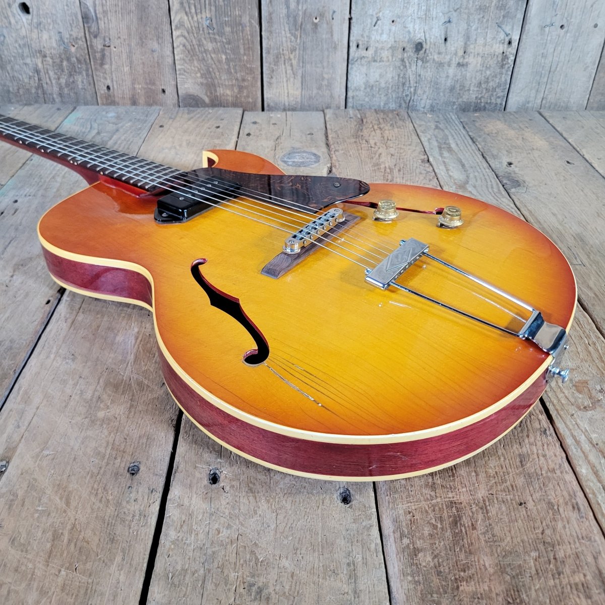 Gibson 1965 ES-125TC Cherry Sunburst P-90 Good - Mahar's Vintage Guitars