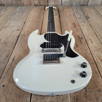 Gibson 1965 SG Junior Polaris White 1 11/16" Nut Maestro Vibrola Excellent - Mahar's Vintage Guitars