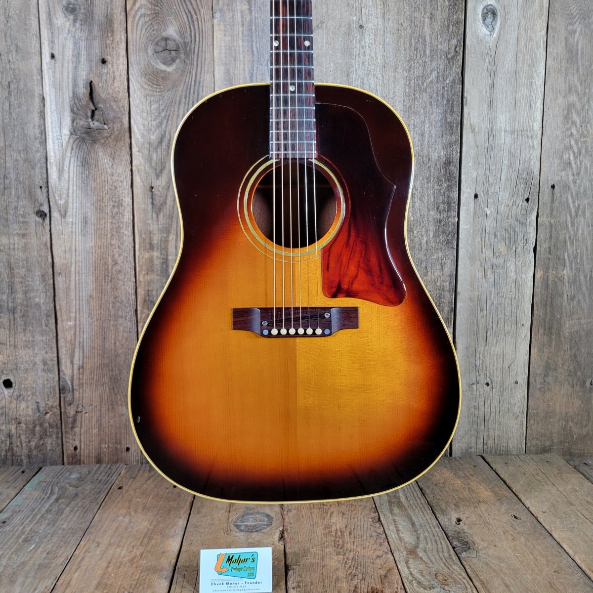 Gibson 1967 J - 45 Tobacco Sunburst Slope Shoulder Excellent - Mahar's Vintage Guitars