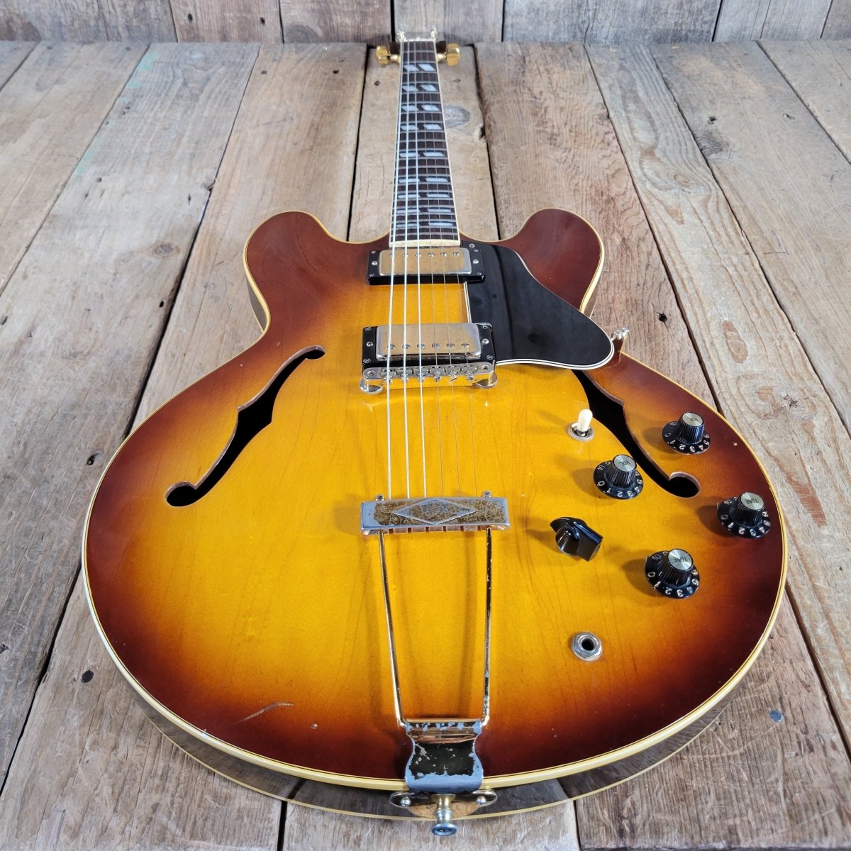 Gibson 1970 ES-345 Ice Tea Sunburst w/ Original Case Very Good - Mahar's Vintage Guitars
